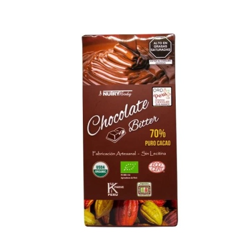 K'umara Market: Chocolate orgánico 70% Bitter 100gr Nutrybody