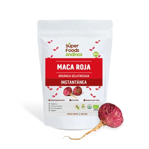 K'umara Market: Maca roja orgánica 200gr Superfoods Andinos