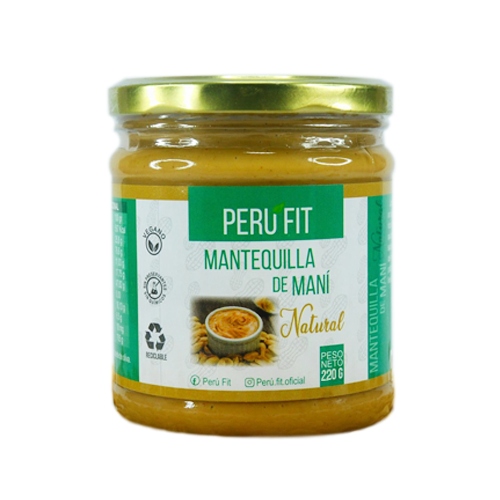 K'umara Market: Mantequilla de mani con stevia 220gr Peru Fit