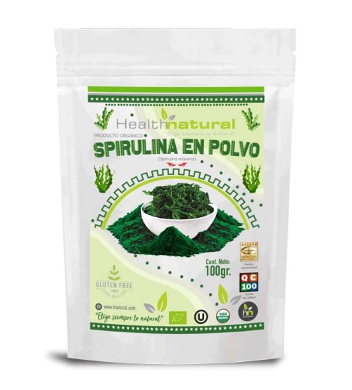K'umara Market: Spirulina en polvo 100gr Health Natural