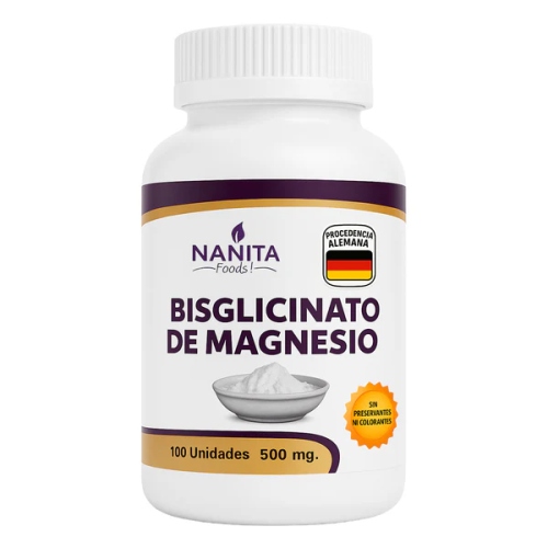 K'umara Market: Glicinato de magnesio 100 cap Nanita Foods
