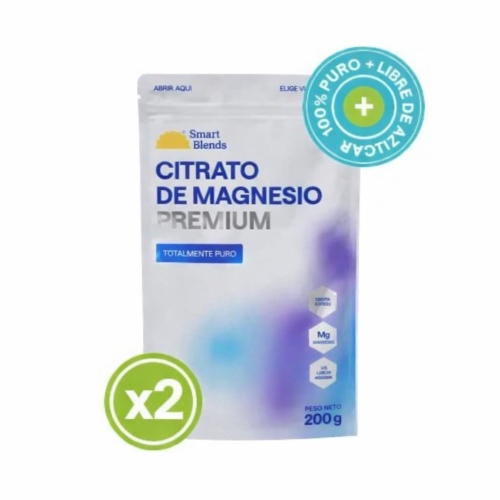 K'umara Market: Pack Citrato De Magnesio En Polvo Premium 200g (X2)